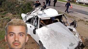 Mersin’de otomobil şarampole yuvarlandı: 2 ölü