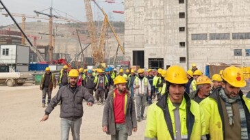 Akkuyu NGS’de çalışan işçilerden maaş tepkisi