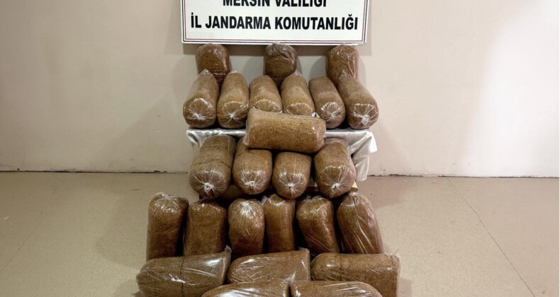 Mersin’de 290 kilo kaçak tütün ele geçirildi