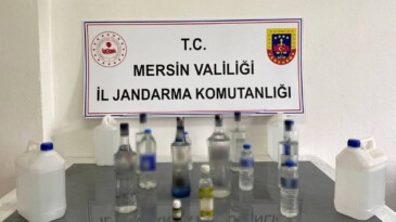 Mersin’de sahte içki üreten şahıs yakalandı