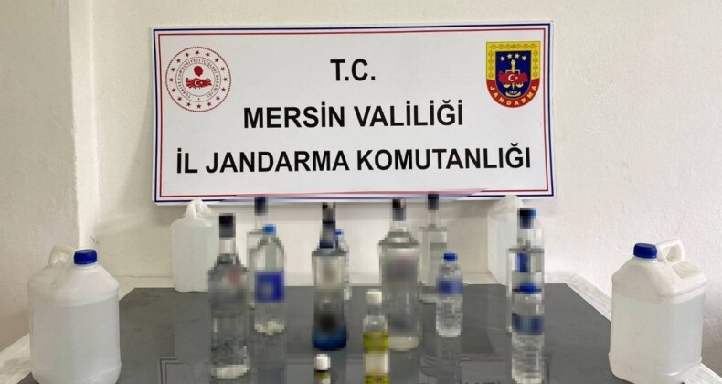 Mersin’de sahte içki üreten şahıs yakalandı