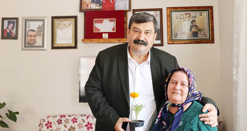 Başkan Yıldız’dan, Şehit Annesi Rabia Bulut’a  “Anneler Günü” ziyareti