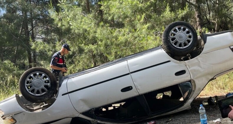 Takla atan otomobilin sürücüsü hayatını kaybetti