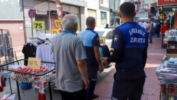 Mersin’de kaldırım işgali denetimi