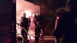 Akdeniz’de korkutan depo yangını
