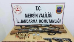 Mut’ta 3’ü tabanca 7 silah ele geçirildi