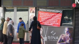 Mersin’de Dolandırıcı Kuyumcudan Şaşırtan Pankart Açıklaması