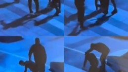 Boynundan bıçaklandı o anlar kamerada