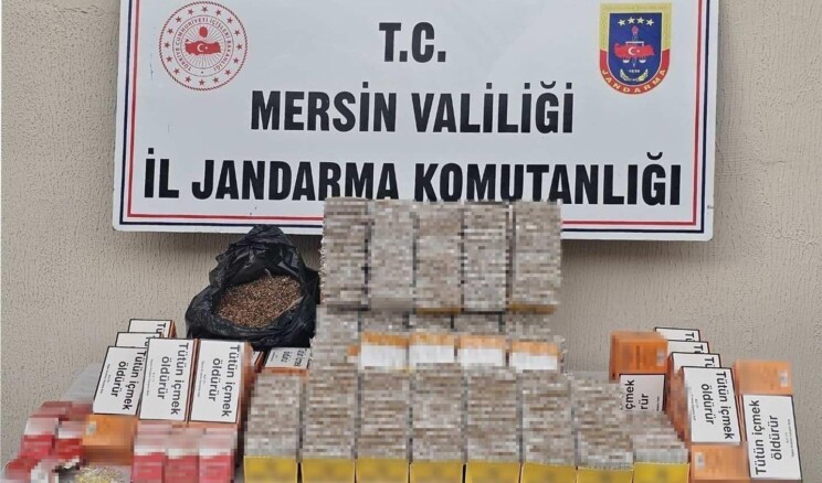 Mersin’de 815 Kilo Tütün ve 13 Bin Adet Makaron Ele Geçirildi