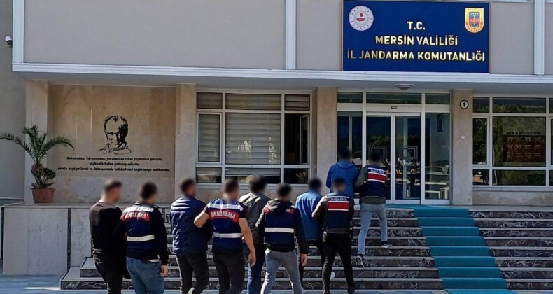 Mersin’de aranan 5 şahıs jandarma ekiplerince yakalandı
