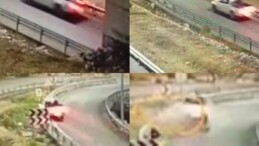Tünel çıkışı feci kaza kamerada: Kamyonet sürücüsü hayatını kaybetti
