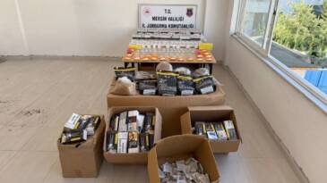 Mersin’de kaçak sigara operasyonu: Binlerce kaçak makaron ve tütün ele geçirildi