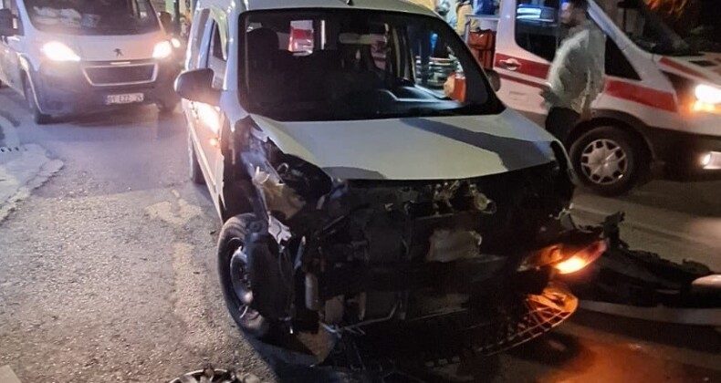 Mersin’de trafik kazası:2 yaralı