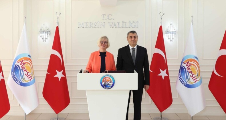 Almanya Büyükelçisi Sorg, Mersin’de Vali Toros ile görüştü