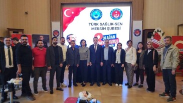 Türk Sağlık-Sen Mersin Şubesi’nde Halil Vural güven tazeledi