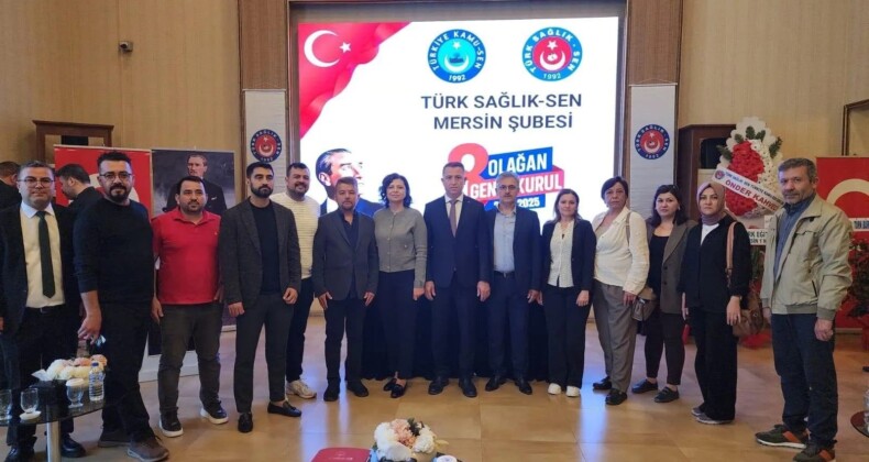 Türk Sağlık-Sen Mersin Şubesi’nde Halil Vural güven tazeledi