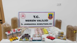 Mersin’de kaçak tütün ve 65 adet sigara sarma makinesi ele geçirildi