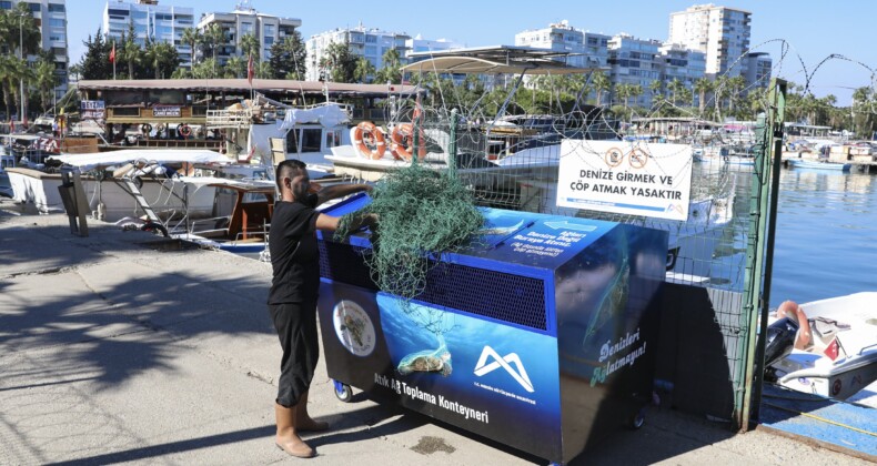 Mersin’de balıkçı ağları geri dönüşüme kazandırılıyor