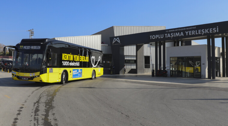 BÜYÜKŞEHİR’DEN 18 ELEKTRİKLİ OTOBÜS İLE MERSİN ULAŞIMINA ÇEVRECİ BİR DOKUNUŞ