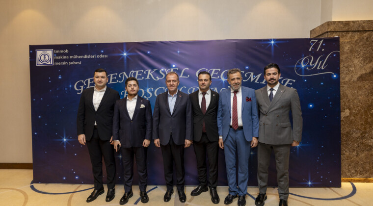 BAŞKAN SEÇER, TMMOB MAKİNA MÜHENDİSLERİ ODASI MERSİN ŞUBESİ’NİN 71. YIL KUTLAMA GECESİNE KATILDI