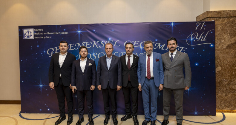 BAŞKAN SEÇER, TMMOB MAKİNA MÜHENDİSLERİ ODASI MERSİN ŞUBESİ’NİN 71. YIL KUTLAMA GECESİNE KATILDI
