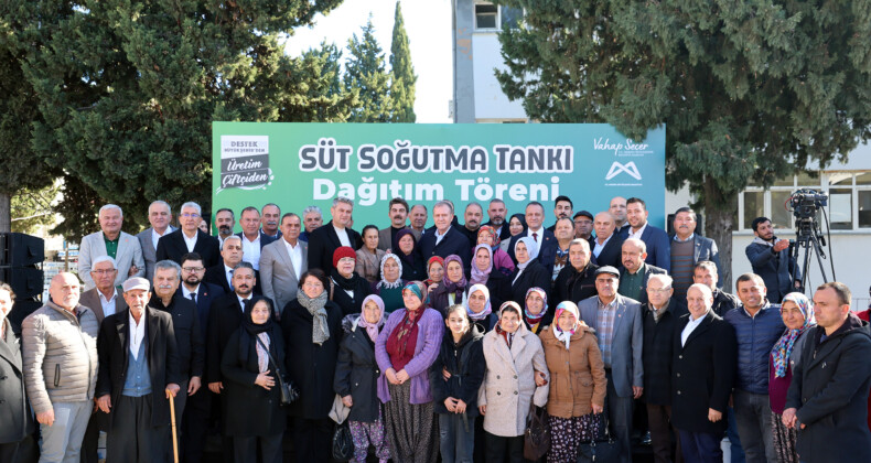 BAŞKAN SEÇER, ‘SÜT SOĞUTMA TANKI DAĞITIM TÖRENİ’NE KATILDI