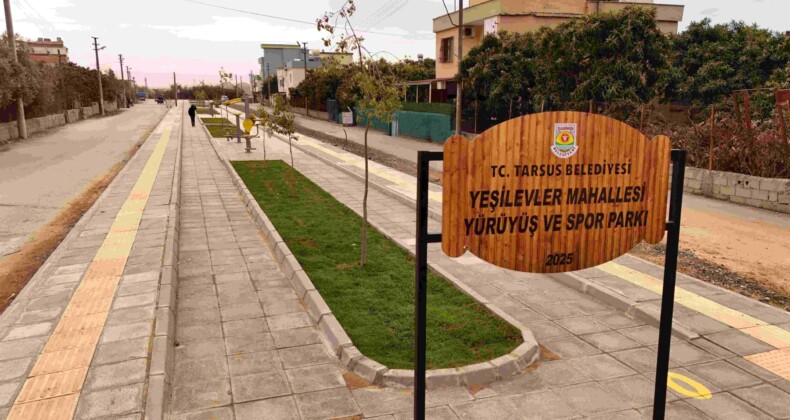 Tarsus Belediyesinden Yeşilevler’e modern spor parkı