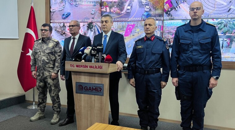 Mersin’de yılbaşı tedbirleri üst seviyede: 12 bin 216 güvenlik personeli görevde