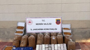 Mersin’de 13 bin 500 kaçak makaron ele geçirildi
