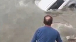 Aracıyla denize düşen sürücüyü Sahil Güvenlik kurtardı