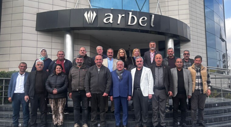 Mersin Muhtarlar Derneği’nden Arbel’e ziyaret