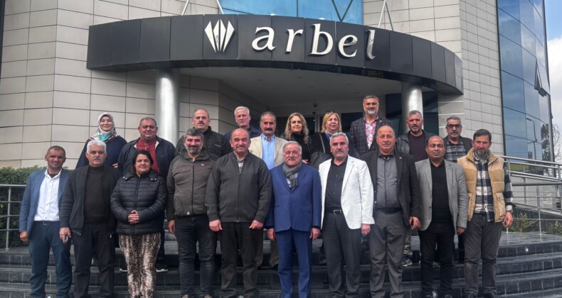 Mersin Muhtarlar Derneği’nden Arbel’e ziyaret