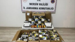 Mersin’de kaçak makaron operasyonu: 2 gözaltı