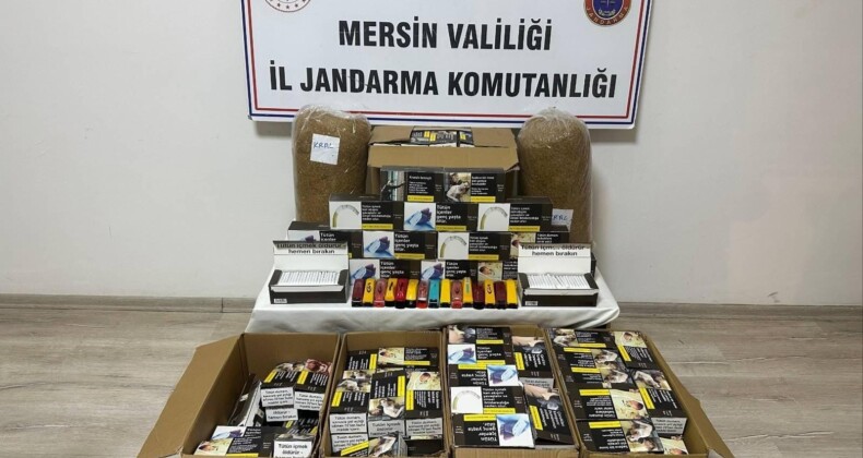Mersin’de kaçak makaron operasyonu: 2 gözaltı