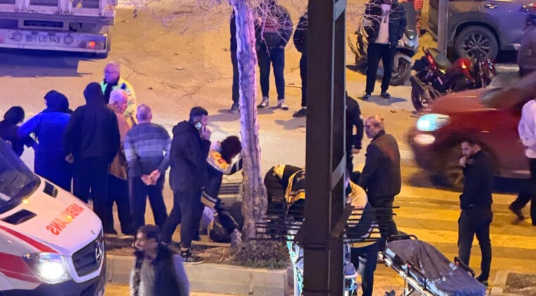 Motosikletler çarpıştı:2 yaralı