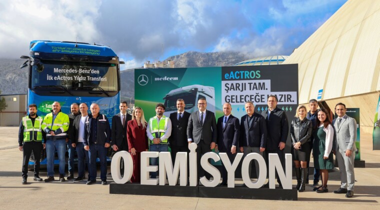 Medcem Çimento Grubu, elektrikli araç filosunu Mercedes-Benz eActros 600 ile güçlendirdi
