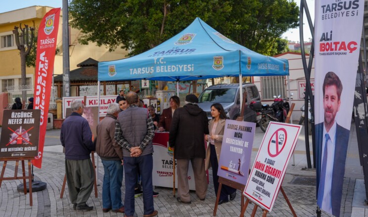 Tarsus’ta Sigarayı Bırakma Günü’nde farkındalık etkinliği düzenlendi