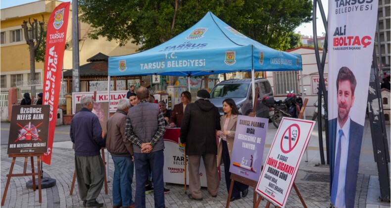 Tarsus’ta Sigarayı Bırakma Günü’nde farkındalık etkinliği düzenlendi