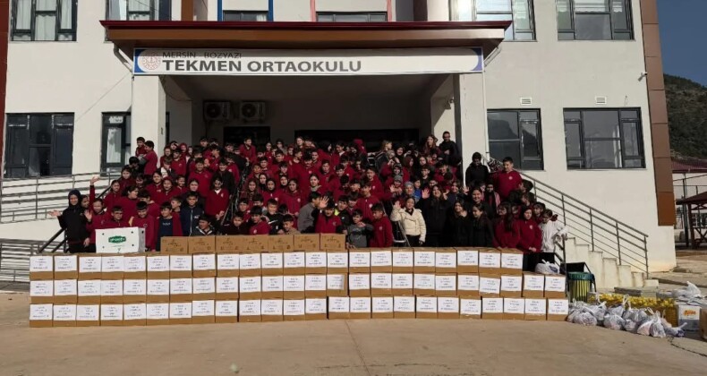 Tekmen Ortaokulu’nda Yardımlaşma Seferberliği