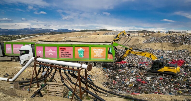 Mersin’de atıklardan 125 bin haneye yetecek elektrik üretildi