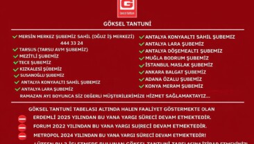 GÖKSEL TANTUNİ, MERKEZ DENETİMLİ ŞUBELERİNİ PAYLAŞTI