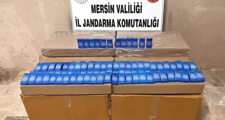 Mersin’de 10 bin 500 paket kaçak sigara ele geçirildi