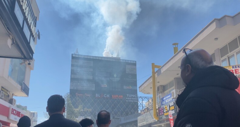 Mersin’de baca yangını korkuttu