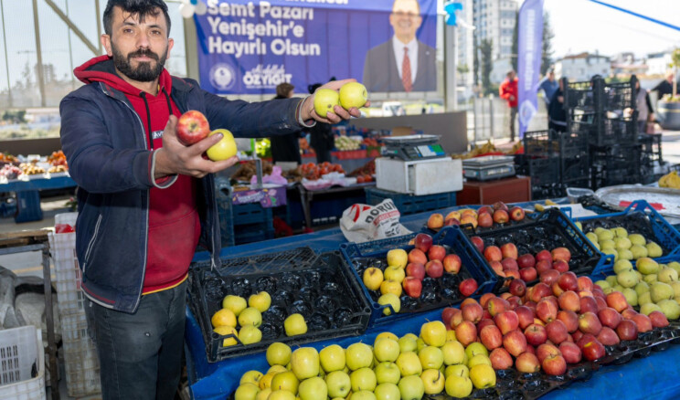 Yenişehir’de Avrupa’ya örnek belediyecilik Yenişehir’de ‘Çevreci Pazar’ açıldı Çocuklar sahaya, anneler pazara