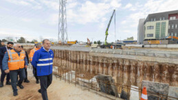 BAŞKAN SEÇER, HAL KATLI KAVŞAĞI İNŞAATINDA İNCELEMELERDE BULUNDU