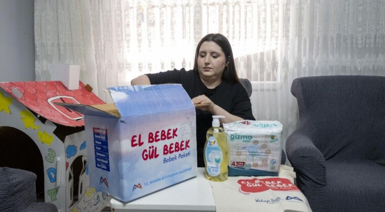 Mersin Büyükşehir Belediyesinden bebekli ailelere aylık destek