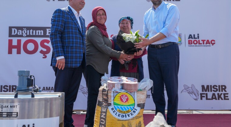 TARSUS BELEDİYESİNDEN ÜRETİCİYE DESTEK BÜYÜYOR