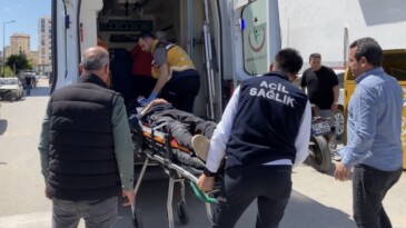 Motosikletten düşen sürücü yaralandı