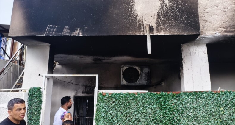 Klima patladı, evde yangın çıktı